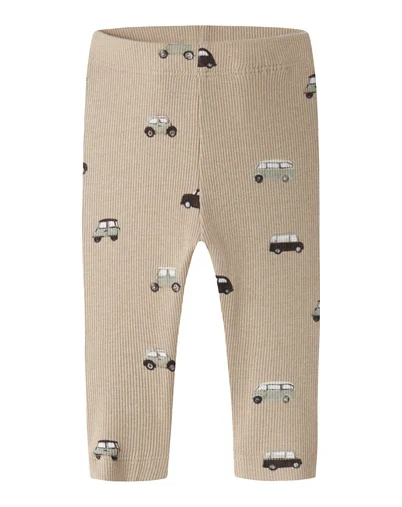 Name it - NBMOttoman Long John Leggings - Sesame 